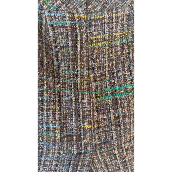 2/$30 Trina Turk Size 6 Plaid Wool Blend Skirt - Picture 12 of 14